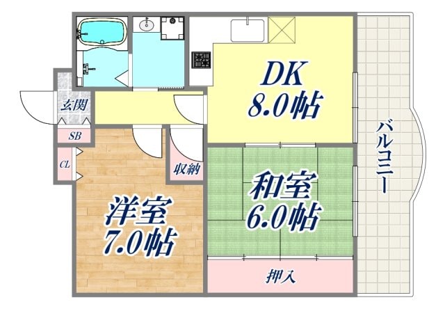 ビエント六甲２の物件間取画像