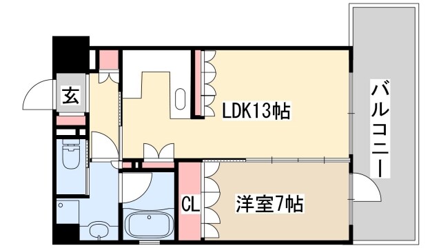 リーガル神戸三宮の物件間取画像