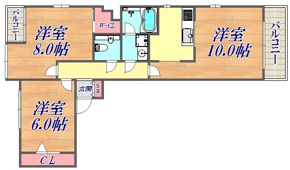 DOMみなと元町の物件間取画像