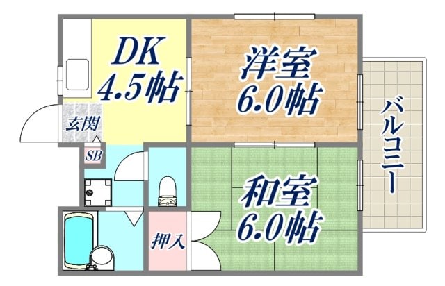 江川マンションの物件間取画像