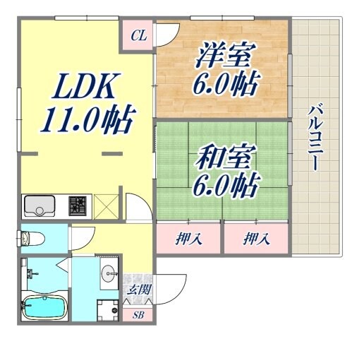 メゾン大倉の物件間取画像