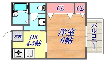 中山手ガーデンパレスA棟の物件間取画像