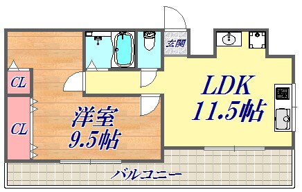 シルフィード・ドゥ・ARATAの物件間取画像