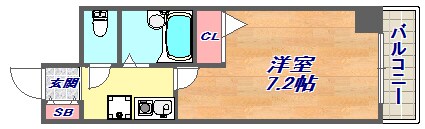 ワコーレ六甲アーベインの物件間取画像