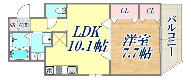 ロアール神戸住吉の物件間取画像