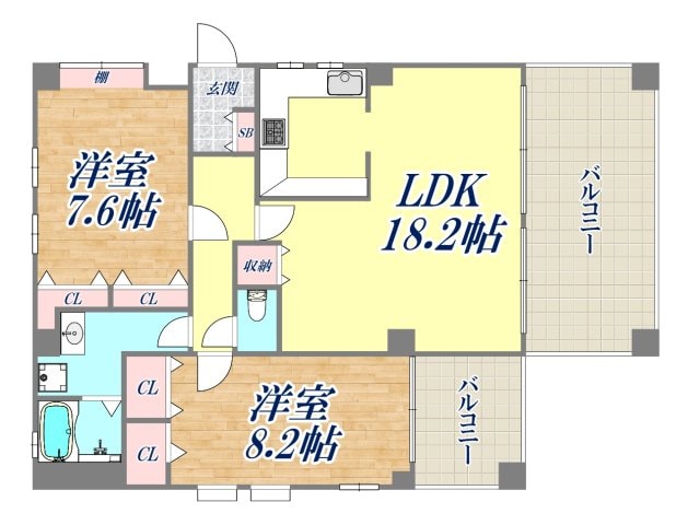 りりぱっとはうすの物件間取画像