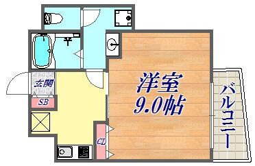 アクアプレイス新神戸駅前の物件間取画像