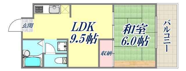 真能ハイツの物件間取画像