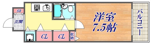 ライオンズマンション神戸第3の物件間取画像