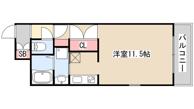 エスライズ新神戸の物件間取画像