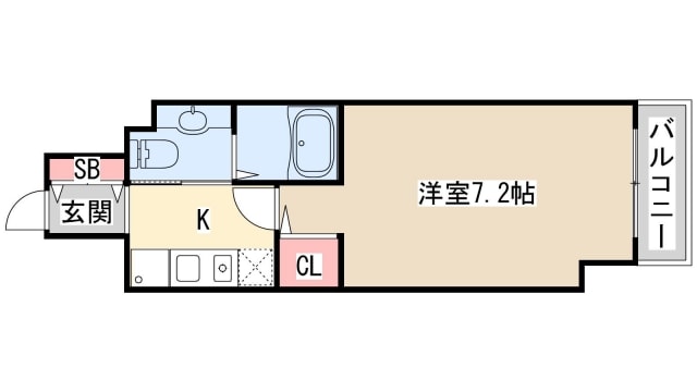 アロハ三宮の物件間取画像