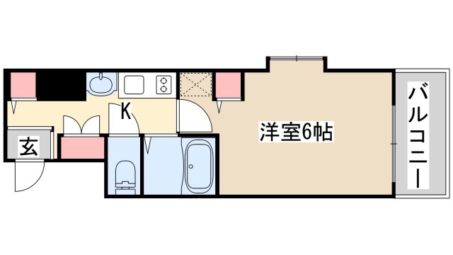 プレサンス三宮東アルバーナの物件間取画像