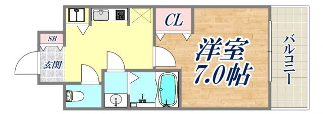 LAV神戸三宮の物件間取画像