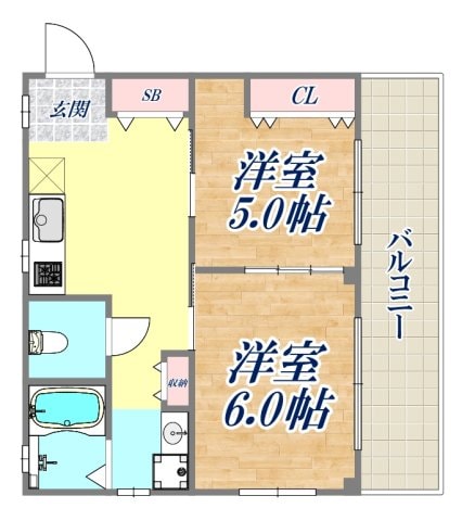 ハイムタケウチの物件間取画像