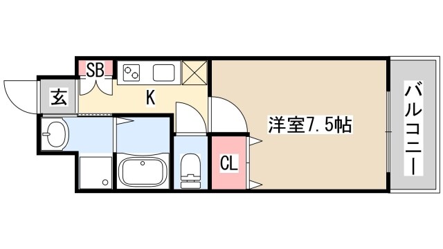 アドバンス神戸グルーブの物件間取画像