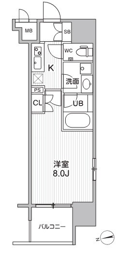 シーズンフラッツ大森エアリーの物件間取画像