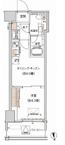 プライムネクサス大森北の物件間取画像