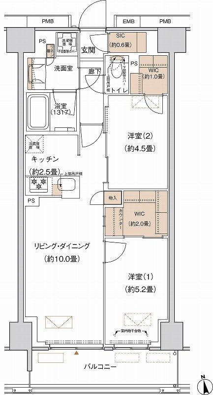 プライムネクサス大森北の物件間取画像