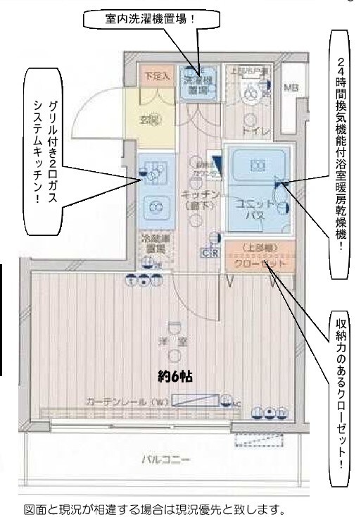 プロフ南大井の物件間取画像