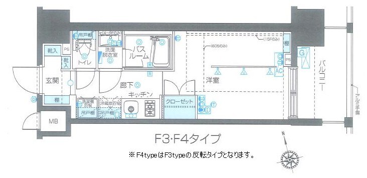 ズーム品川南（ＺＯＯＭ品川南）の物件間取画像