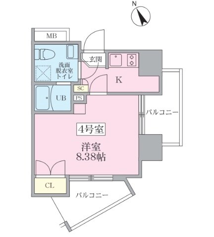 ブイミュージック蒲田の物件間取画像