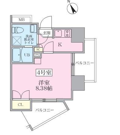 ブイミュージック蒲田の物件間取画像