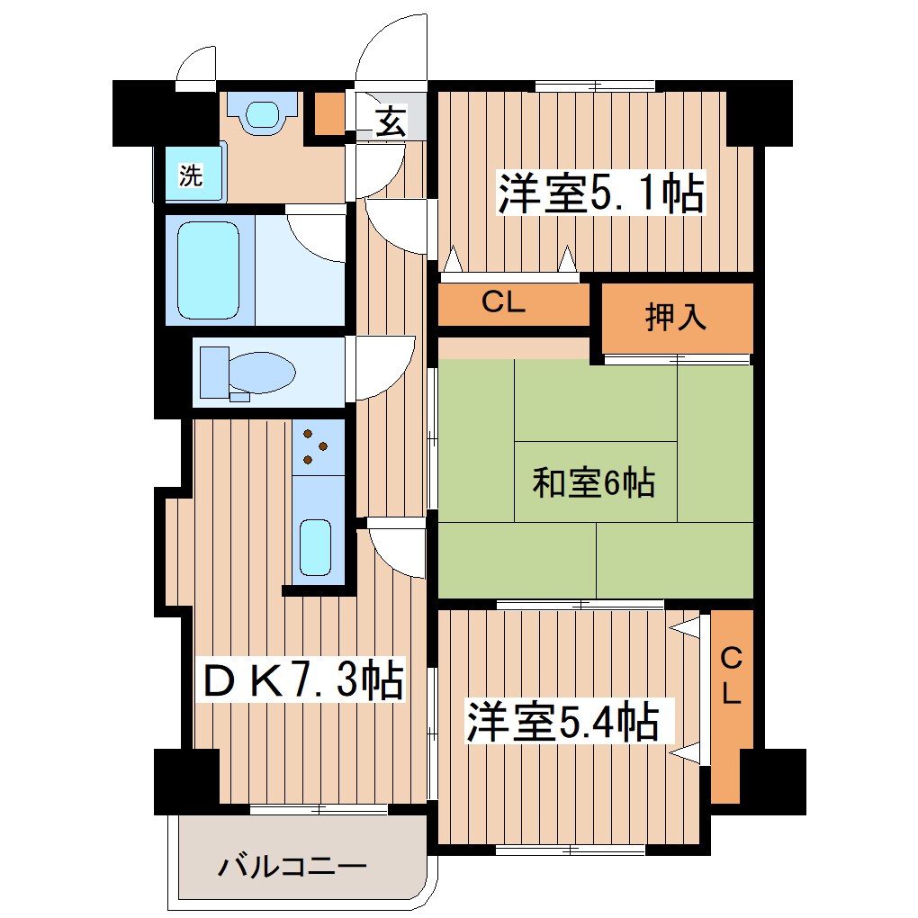 フォレスタ後楽の物件間取画像