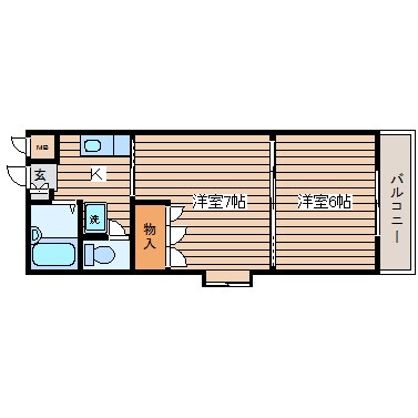 荒井駅 徒歩10分 4階の物件間取画像