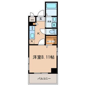 新栄町駅 徒歩9分 3階の物件間取画像