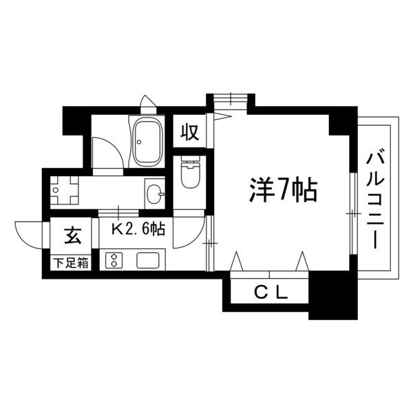 東別院駅 徒歩7分 8階の物件間取画像