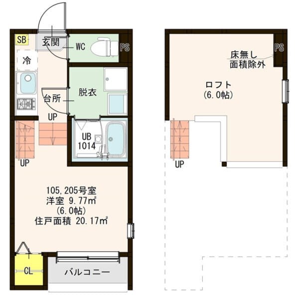 ルーエ町南の物件間取画像