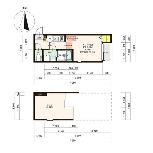 新守山駅 徒歩5分 1階の物件間取画像