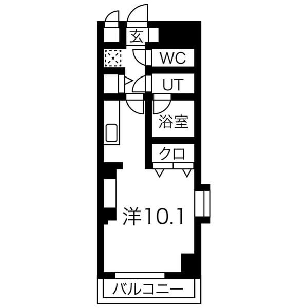 新栄町駅 徒歩10分 11階の物件間取画像