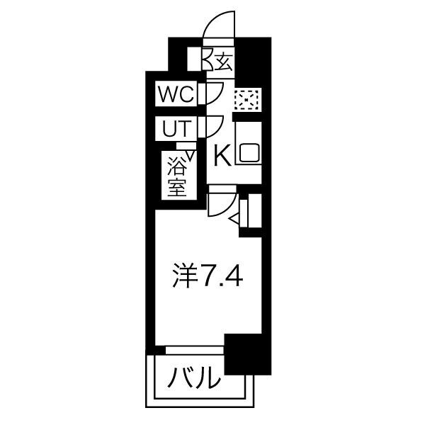 丸の内駅 徒歩7分 6階の物件間取画像