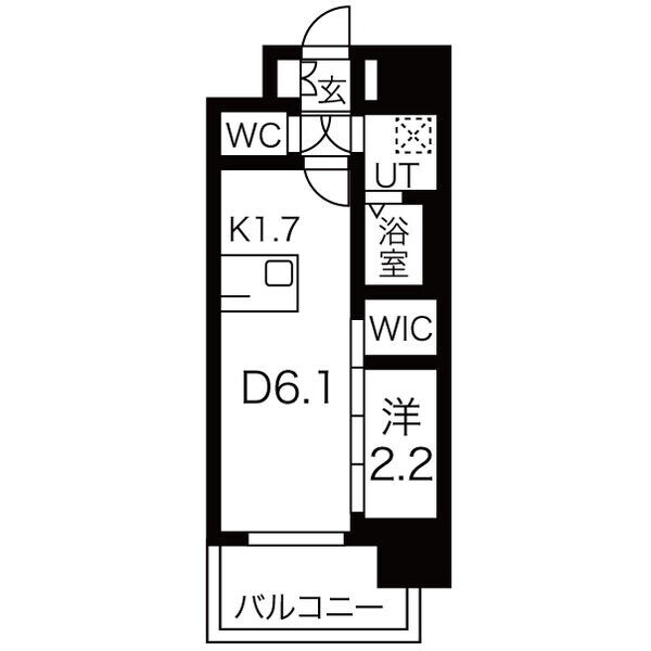 メイクスWアート上前津Vの物件間取画像