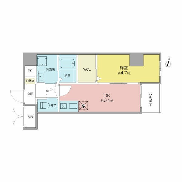 鶴舞駅 徒歩10分 6階の物件間取画像