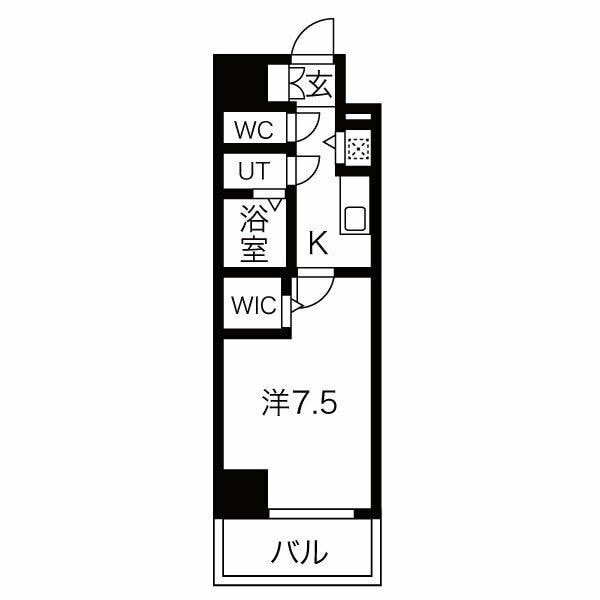 東別院駅 徒歩5分 14階の物件間取画像