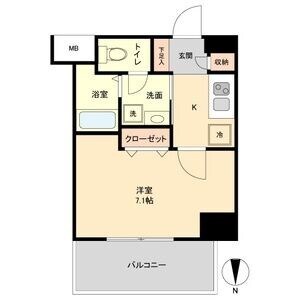 車道駅 徒歩7分 4階の物件間取画像