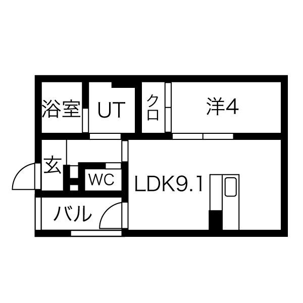 浄心駅 徒歩5分 1階の物件間取画像