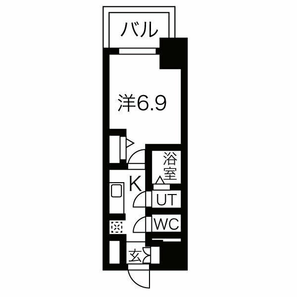 浅間町駅 徒歩9分 3階の物件間取画像