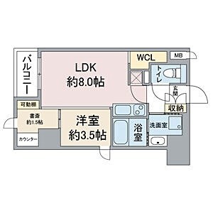 上前津駅 徒歩1分 8階の物件間取画像