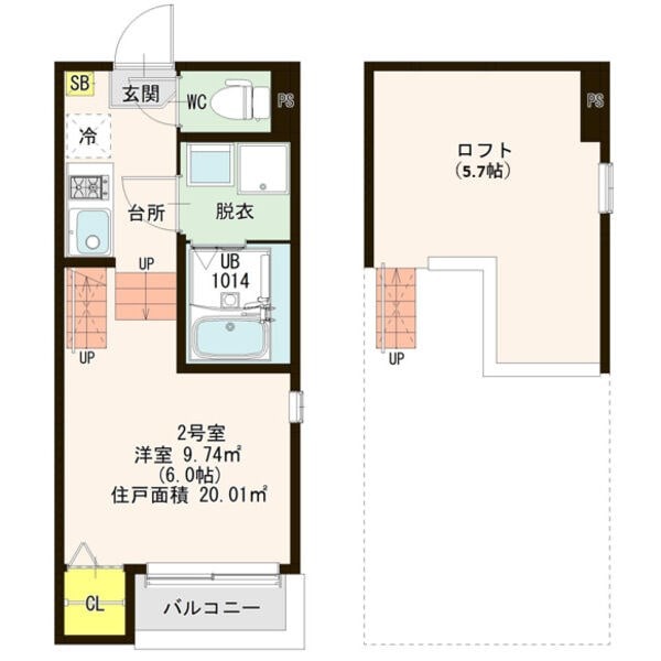 新守山駅 徒歩8分 1階の物件間取画像