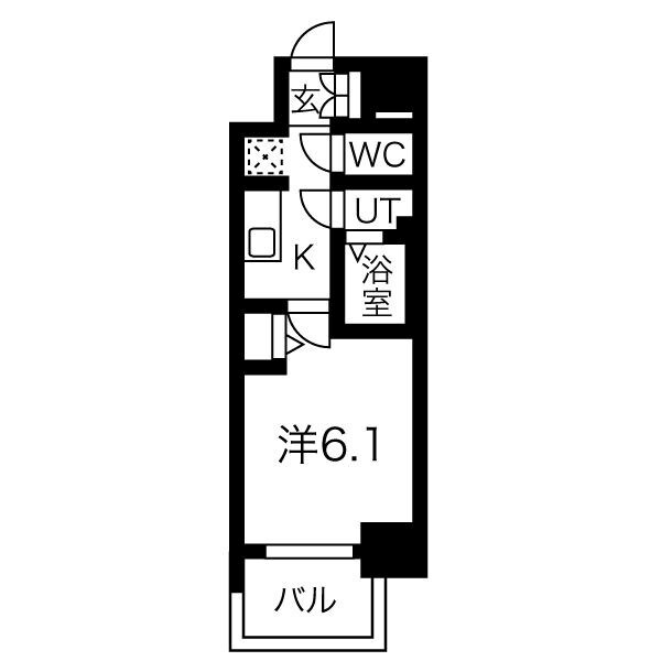 池下駅 徒歩5分 14階の物件間取画像