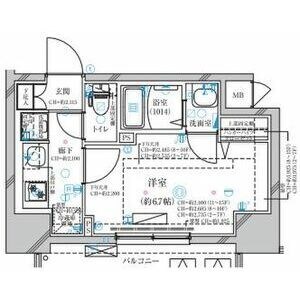 ディアレイシャス今池の物件間取画像