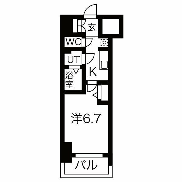 メイクス鶴舞IIの物件間取画像