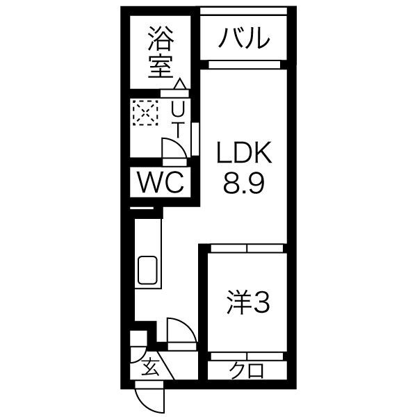 守山自衛隊前駅 徒歩3分 1階の物件間取画像