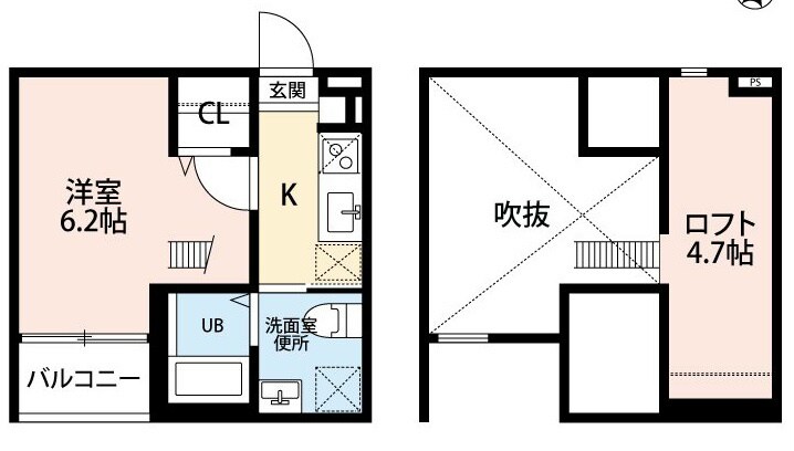 吹上駅 徒歩10分 1階の物件間取画像