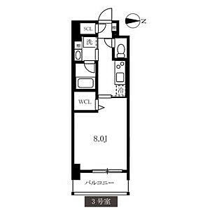 浄心駅 徒歩10分 4階の物件間取画像