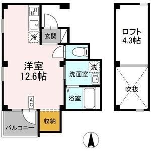 浄心駅 徒歩8分 5階の物件間取画像