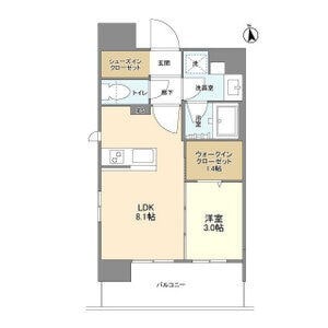 矢場町駅 徒歩5分 9階の物件間取画像